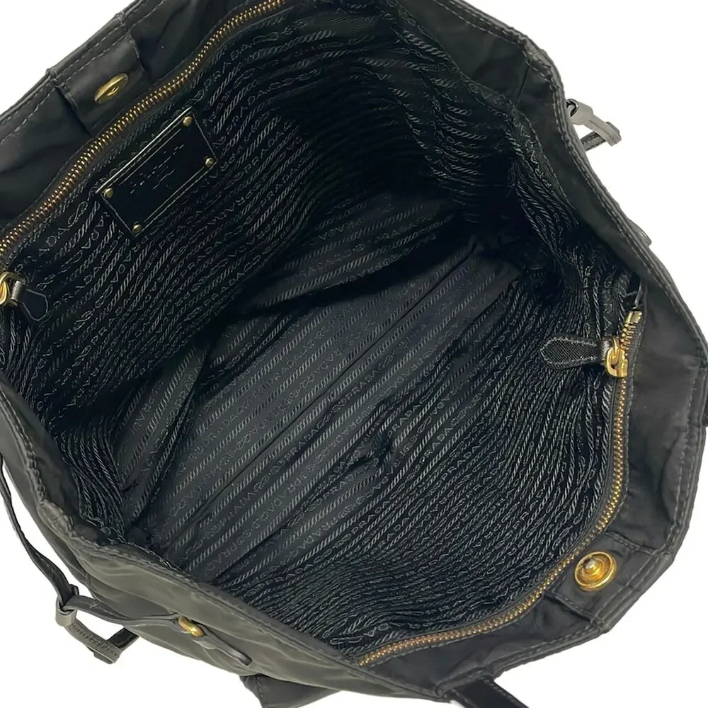 Prada Tote Bag Nylon Leather
